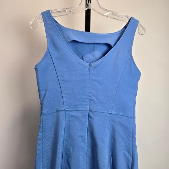 Vintage Express Stretch Sheath Dress Blue 90s Y2K Blue Juniors 5/6 - Picture 4 of 7